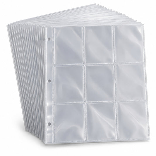 Ring Binder Card Pages 50 Pack